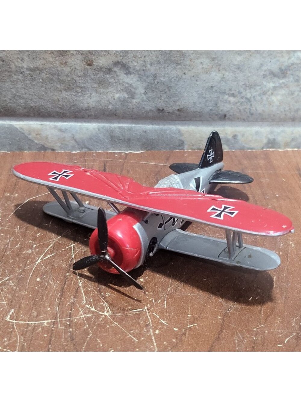Cast Metal Aluminum Grumman Gulfhawk Airplane German Fighter Biplane